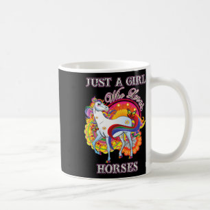 Caneca De Café Presentes De Cavalo Para Mulheres Apenas Uma Menin