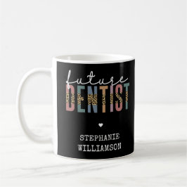 Caneca De Café Presentes de Dentista Dentista Futuros Personaliza