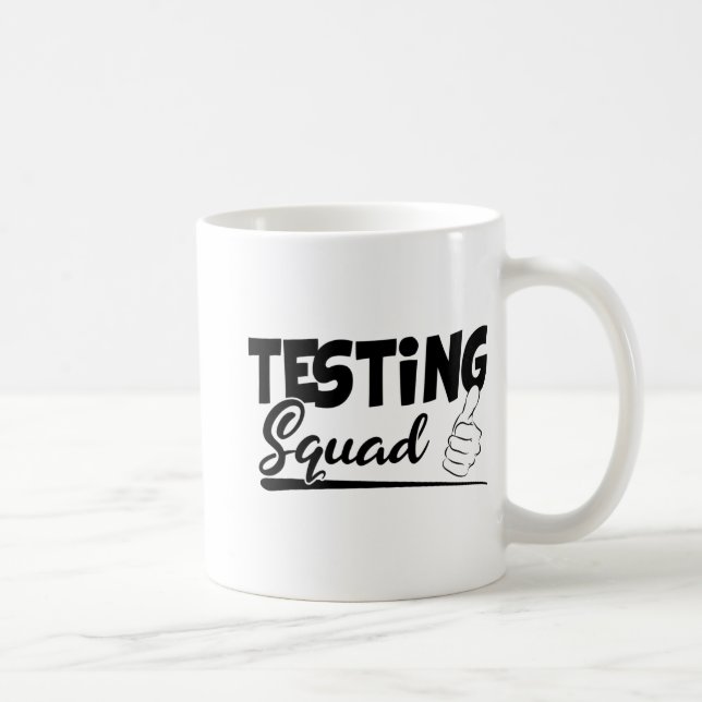 Caneca De Café Presentes De Dia De Teste Engraçado Para Estudante (Direita)