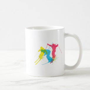 Caneca De Café Presentes De Esqui Vintage Para Homens, Mulheres,