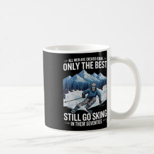 Caneca De Café Presentes de Esquiador de Aniversário de 70 Anos H