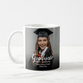 Caneca De Café Presentes de Formatura Aula Foto de Graduado