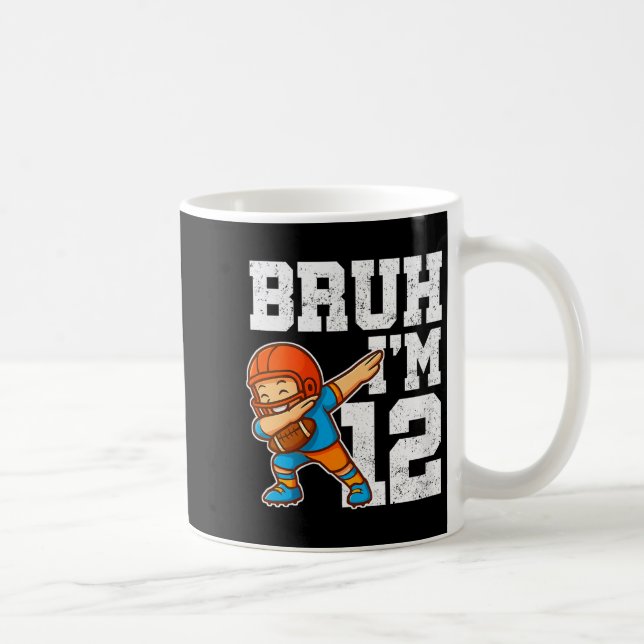 Caneca De Café Presentes de futebol engraçados para mulheres Bruh (Direita)