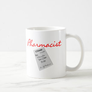 Caneca De Café Presentes de "gráficos do farmacêutico da almofada