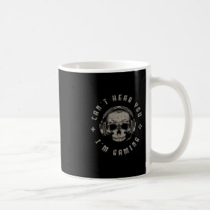 Caneca De Café Presentes de Jogos de Vídeo Crânio Divertido Não P