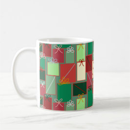 Caneca De Café Presentes de Natal com fitas e Arcos