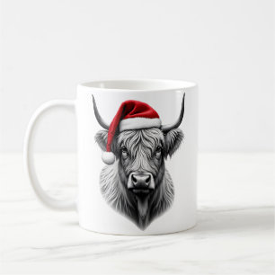 Caneca De Café Presentes de Natal da Vaca Highland de Bebê Fofo S