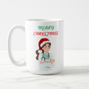 Caneca De Café Presentes de Natal Para o Melhor Médico do Mundo