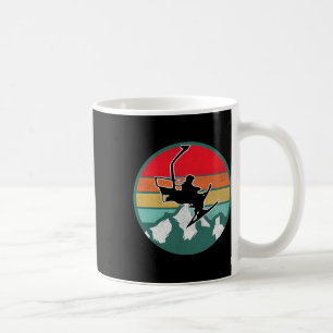 Caneca De Café Presentes de Neve de Esqui Vintage Retro para Esqu