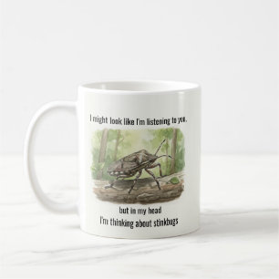 Caneca De Café Presentes de Percevejo Engraçados Percevejo Marrom