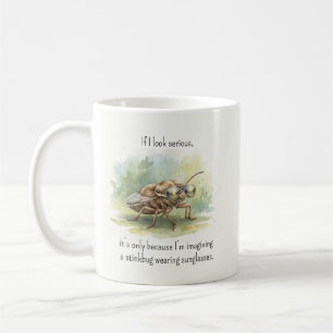 Caneca De Café Presentes de Percevejo Engraçados Percevejo Marrom