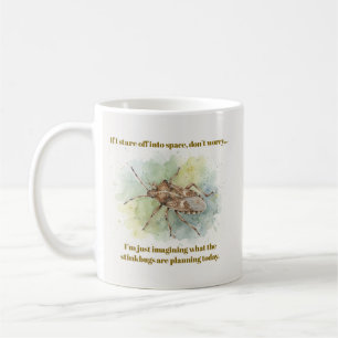 Caneca De Café Presentes de percevejo engraçados Percevejo marrom