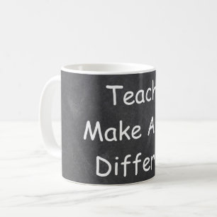 Caneca De Café Presentes de Quadro Negro Professores Fazem a Dife
