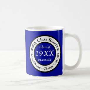 Caneca De Café Presentes de Reunião de Classe Personalizada, Azul