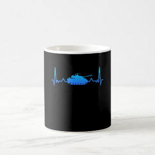 Caneca De Café Presentes de Veículos Militares com Pulso de Tanqu