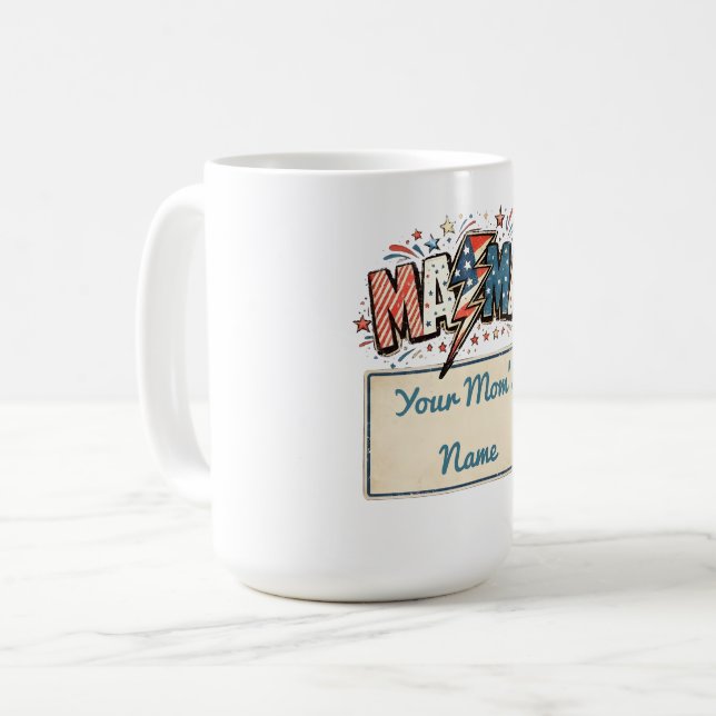 Caneca De Café presentes dia das mães - mamãe (Frente Esquerda)