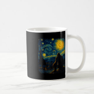 Caneca De Café Presentes do Bigfoot Noite Estrelada Van Gogh Para