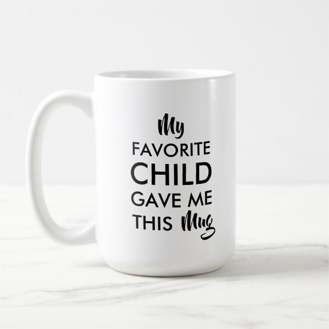 Caneca De Café Presentes do Dia dos Pais, Dia das Mães dos Filhos (Esquerda)