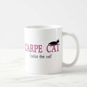 Caneca De Café Presentes do gato de Carpe (apreenda o gato)