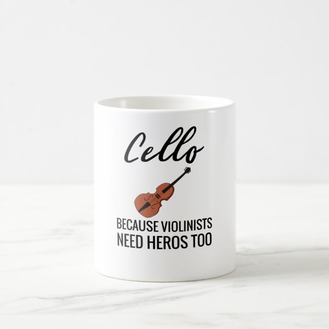 Caneca De Café Presentes do jogador de células| Cello Orchestra C (Centro)