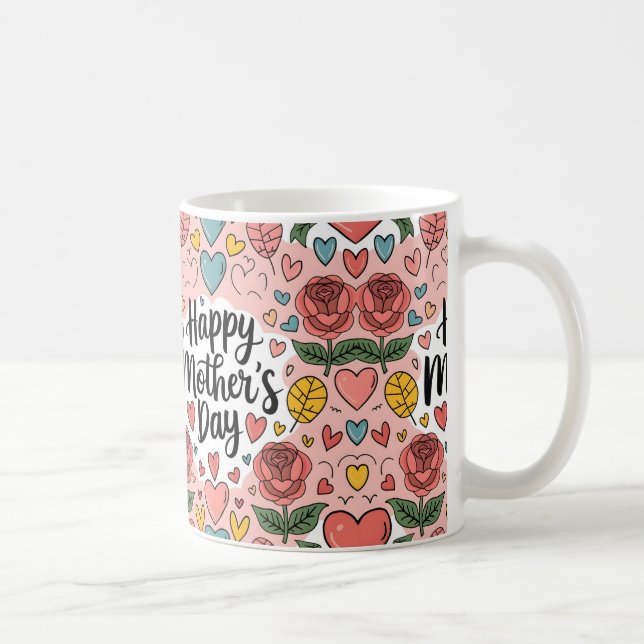 Caneca De Café Presentes e Arte de Dias de as mães Reais (Direita)