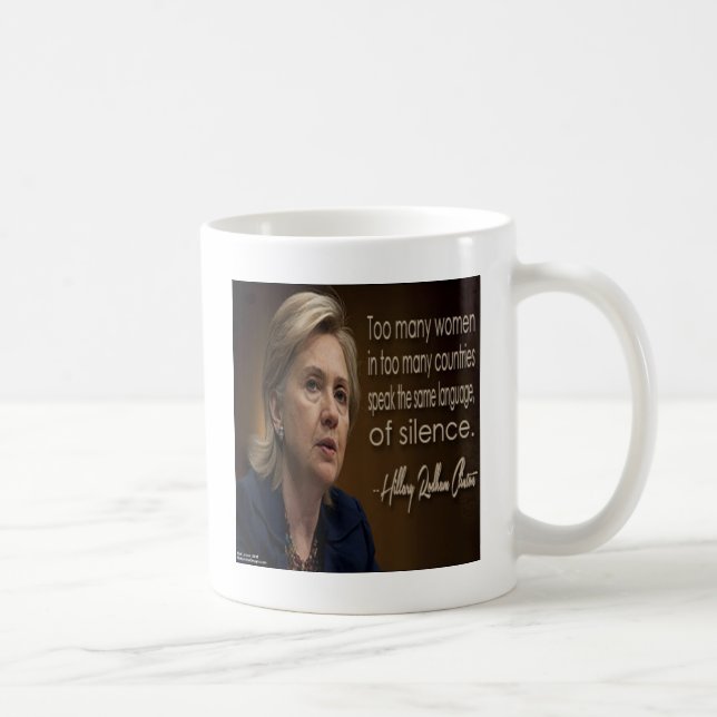 Caneca De Café Presentes e Camisetas Hillary Clinton Mulheres R A (Direita)