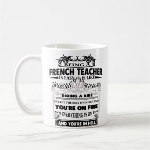 Caneca De Café Presentes engraçados da Copa de Professores Franc