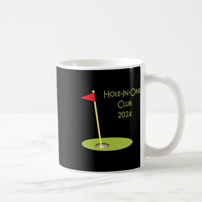 Caneca De Café Presentes Engraçados de Golfe 3dfx Hole In One Clu (Direita)