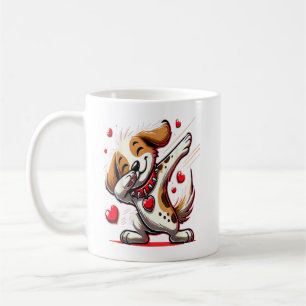 Caneca De Café Presentes engraçados do dia dos namorados do cão q