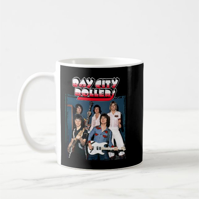 Caneca De Café Presentes Engraçados Para Bandas Bay City Rollers  (Esquerda)
