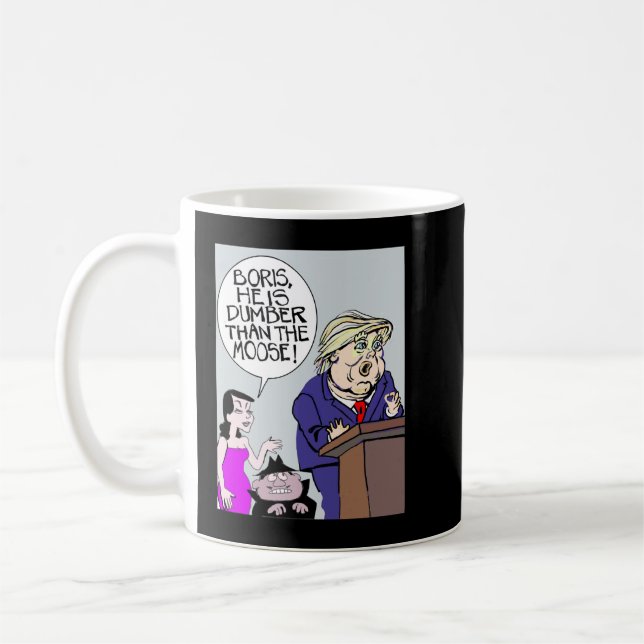 Caneca De Café Presentes Engraçados Para Donald Boris E Natasha. (Esquerda)