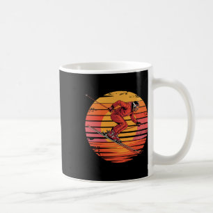 Caneca De Café Presentes Esportivos de Esquiação em Declive Retro