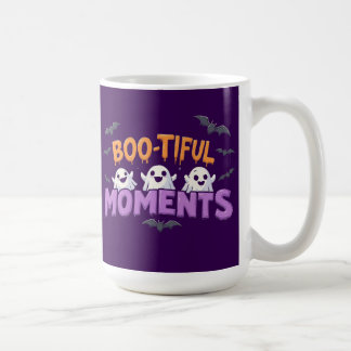 Caneca De Café Presentes Fofos de Fantasmas e Morcegos de Hallowe