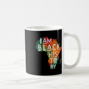 Caneca De Café Presentes Orgulho Negro Eu Sou História Negra Mês