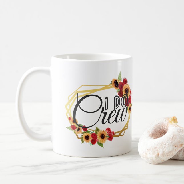 Caneca De Café Presentes para a Festa de Noiva, Equipe do Eu Dou, (Com Donut)
