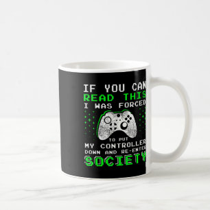 Caneca De Café Presentes Para Jovens Jogadores - Se Puder Ler Est