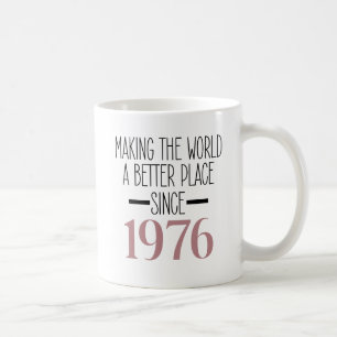 Caneca De Café Presentes para Mulheres Mãe 50 Anos 1976 Aniversár