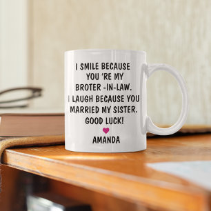 Caneca De Café Presentes Para Novo Cunhado   Presente de Cunhado
