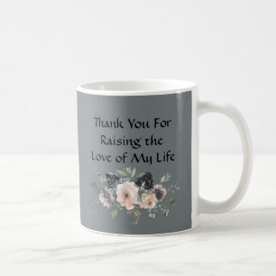 Caneca De Café Presentes para Sogra Dia das Mães Rosas Cinza