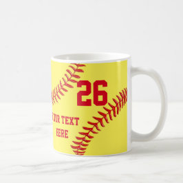 Caneca De Café Presentes personalizados e baratos do softball