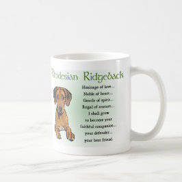 Caneca De Café Presentes Ridgeback da Rodésia
