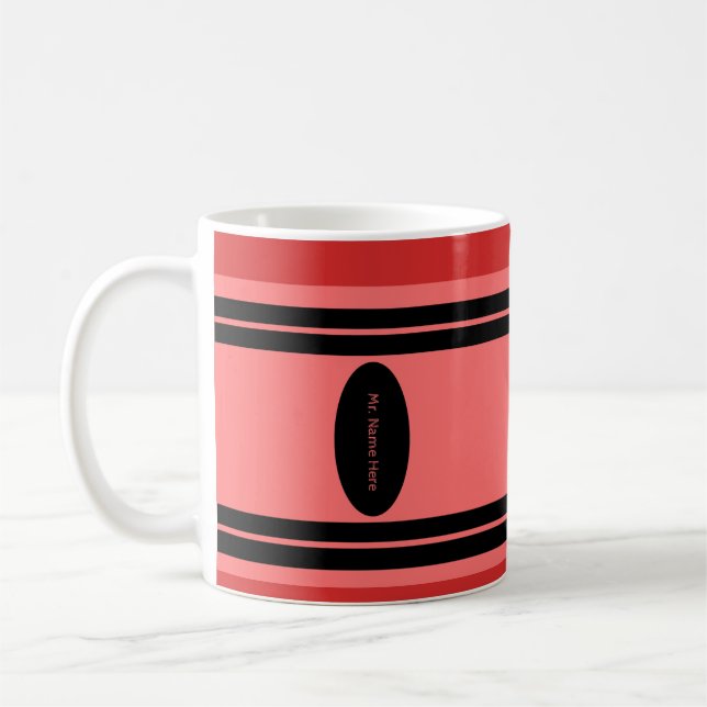 Caneca De Café Presentes Temáticos de Material de Arte com Lápis  (Esquerda)