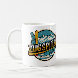 Caneca De Café Presentes vintage Zugspitze bávaros da natureza ao