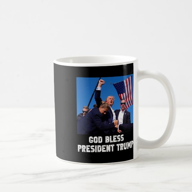 Caneca De Café Presidente Abençoado Trump1 (Direita)