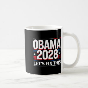 Caneca De Café Presidente Barack Obama 2028 Rtrait Patriótico Dem