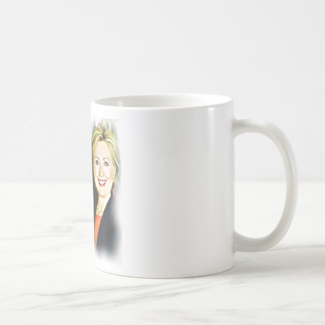 Caneca De Café Presidente Bill Clinton e Presidente Hillary Clint (Direita)