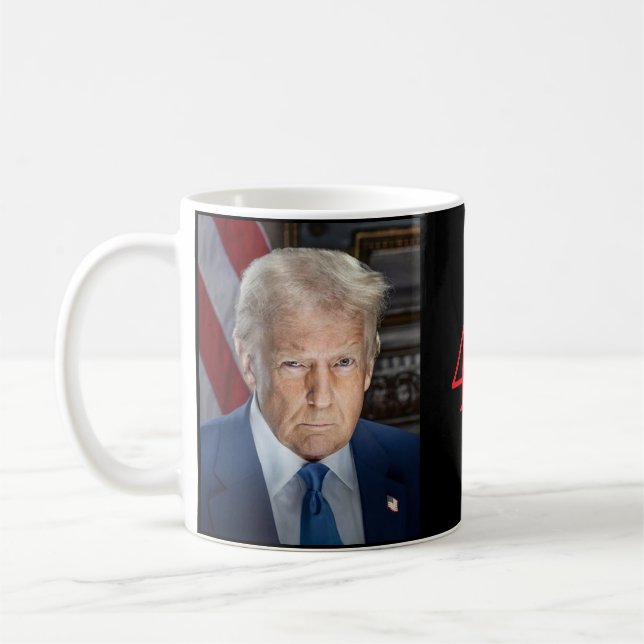 Caneca De Café Presidente Donald J. Trump 47 (Esquerda)