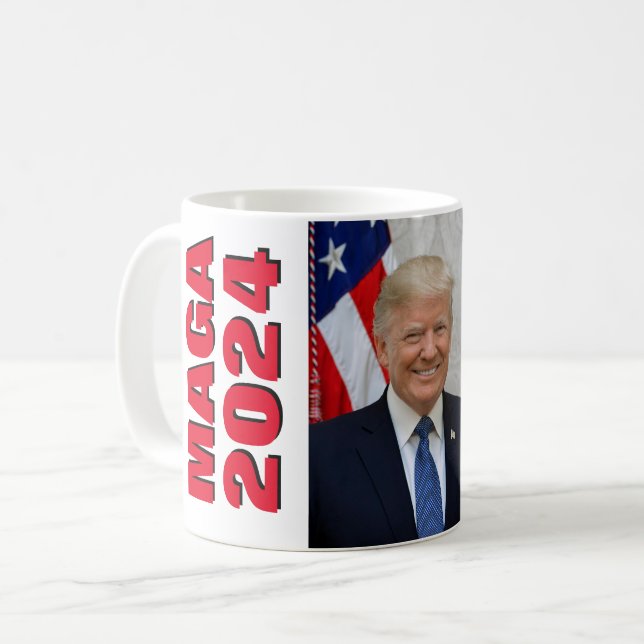 Caneca De Café Presidente Donald Trump (Frente Esquerda)