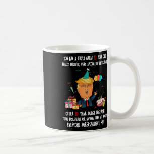 Caneca De Café Presidente Donald Trump Engraçado 10º Aniversário