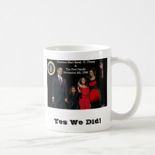 Caneca De Café Presidente Eleger Obama Primeiro Família
